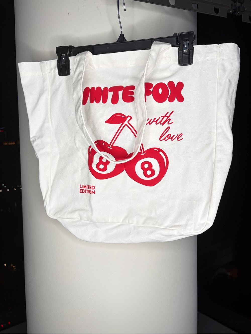 White Fox With Love Limited Edition Tote Bag | Brand New